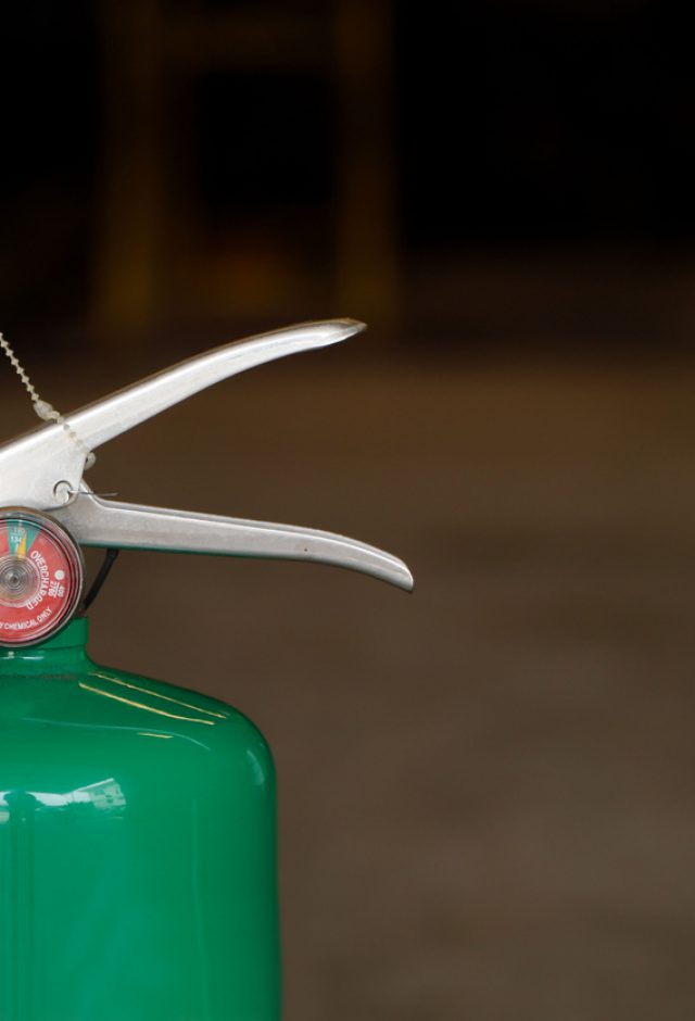Green fire extinguisher