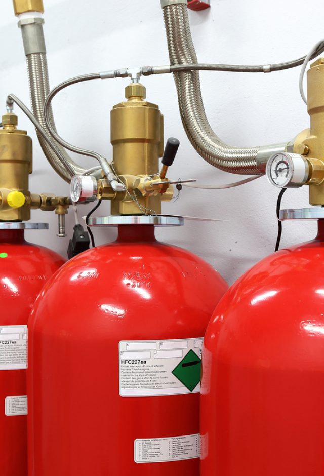 gaseous fire suppression system