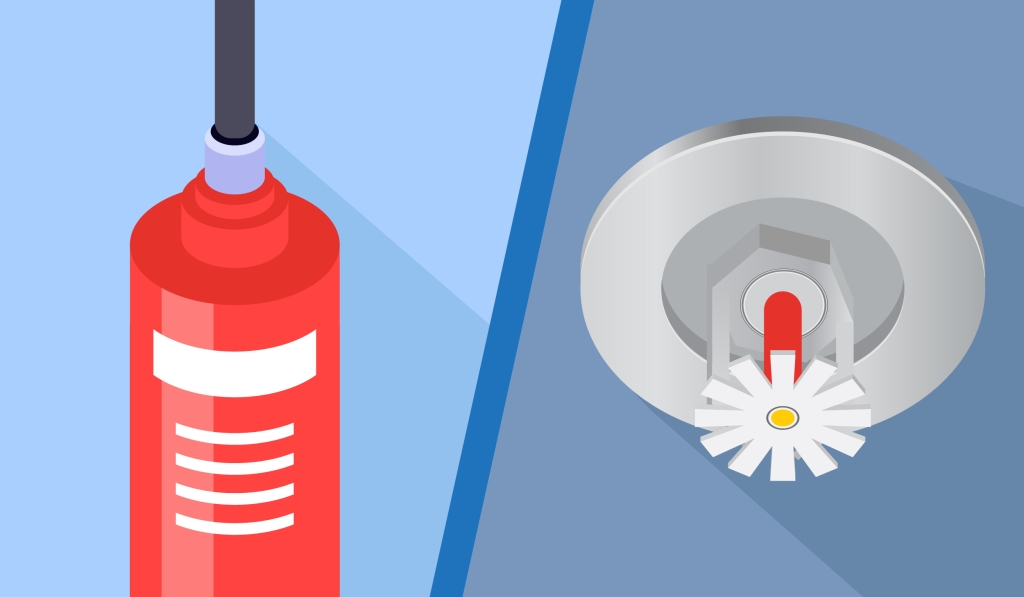 What’s the difference between fire suppression systems and sprinkler systems?